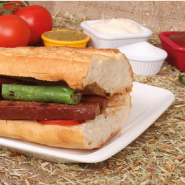 SUCUK (YARIM PORSİYON) (4 ADET/132GR + 100GR PİLAV İLE)